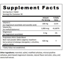 CircO2 Supplement Facts