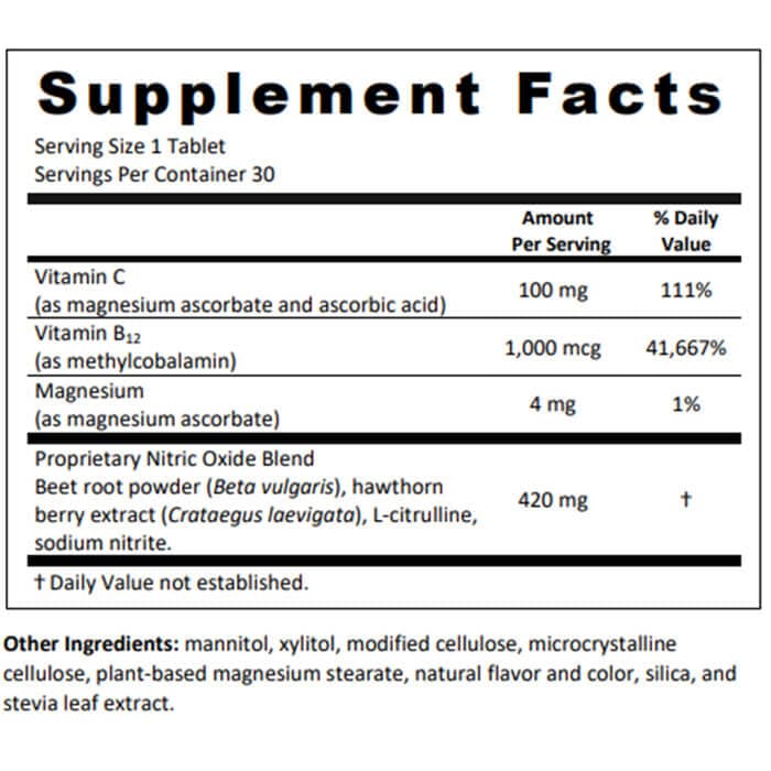 Supplement Facts for CircO2