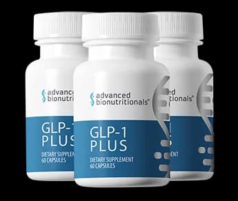 Three bottles of GLP-1 Plus