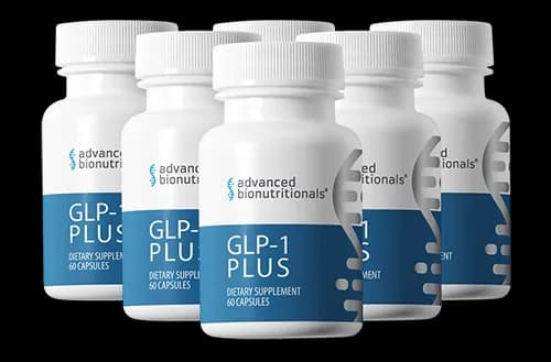 Six bottles of GLP-1 Plus